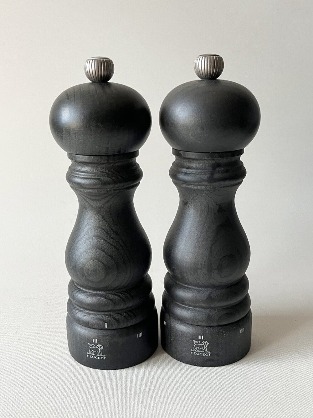 Set 2 Peugeot Paris u'Select 7" Salt Pepper Mill Grinder Wood Graphite France